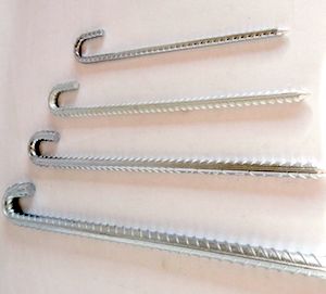 4 Marquee pegs, galvanized metal 30cm